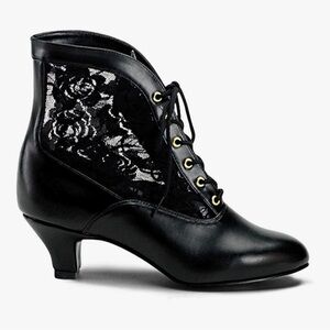 Funtasma Black lace ankle boots